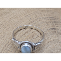 Echt zilveren ring met Larimar